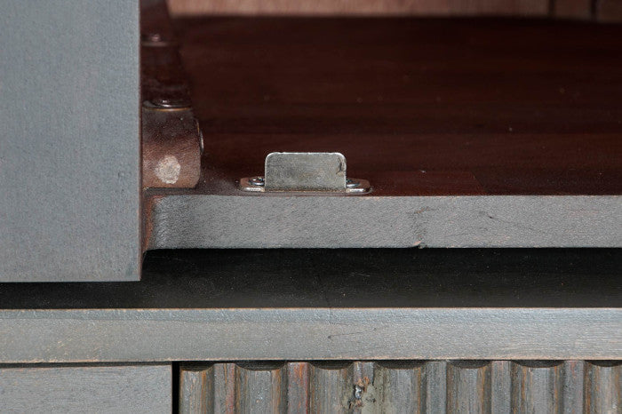 Vitrina Jamun Cristal 177x40x180 cm Gris