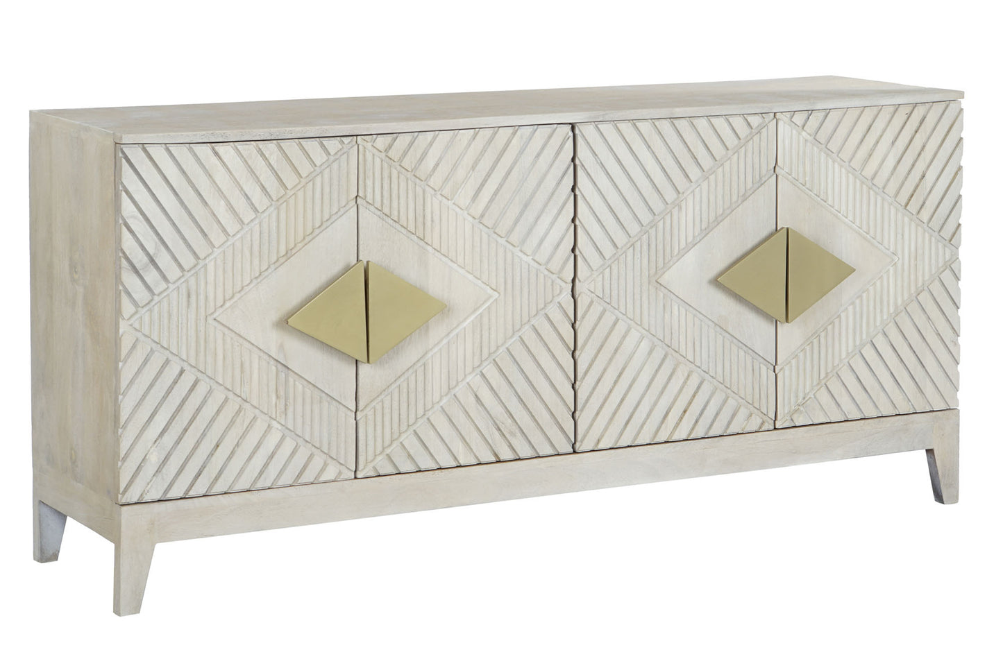 Buffet mango metal 160*40*75cm rombo beige