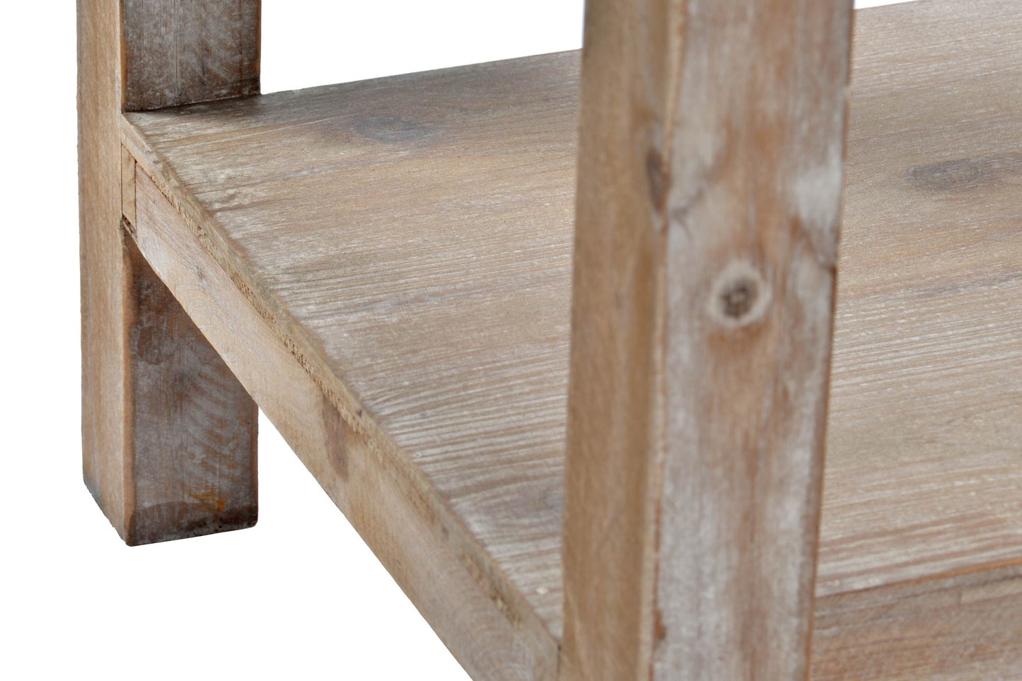 Consola madera aluminio 160*40.5*81cm 3 cajones