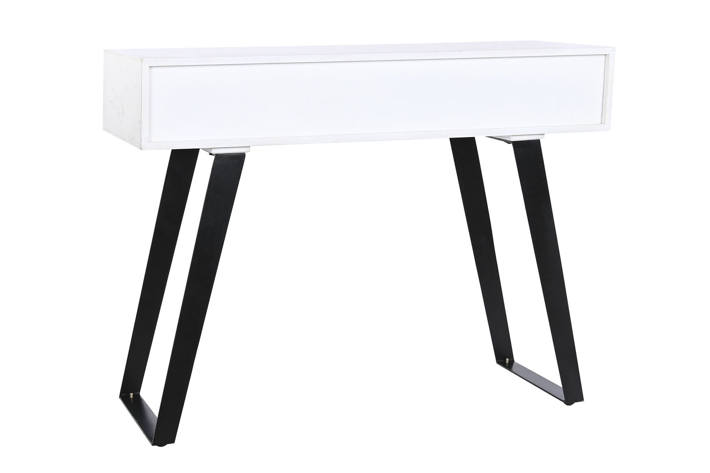 Consola mango metal 105*35*77cm blanco