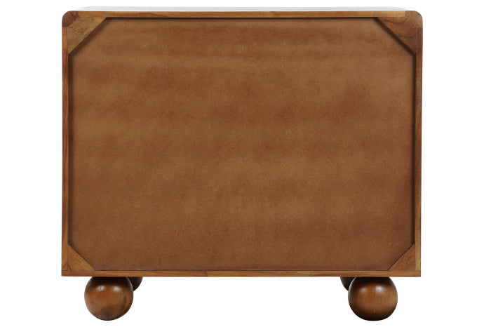 Cómoda acacia ratán 90x45x90 trenzado