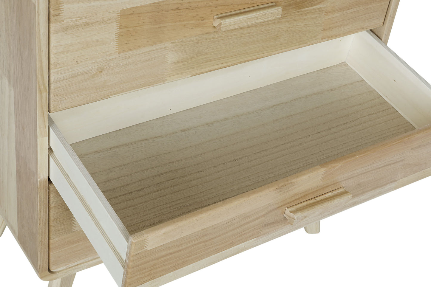Chifonier rubberwood mdf 60*30*108cm 6 caj. natural