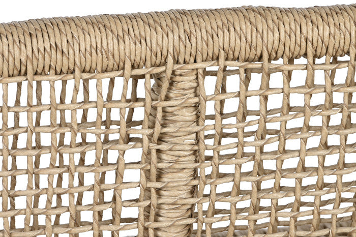 Sillón de Teca y Fibra Natural – 120 x 81 x 84 cm