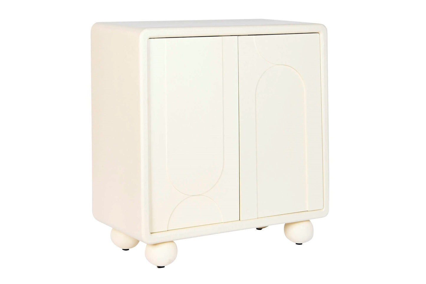 Comoda mdf 80*37*86cm 2 PUERTAS 3D BLANCO