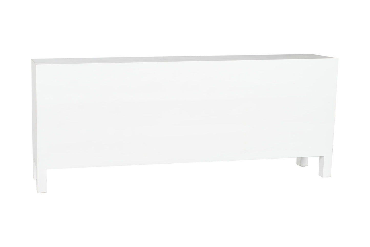 Mueble TV abeto mdf 130*24*51cm oriental blanco envejecido