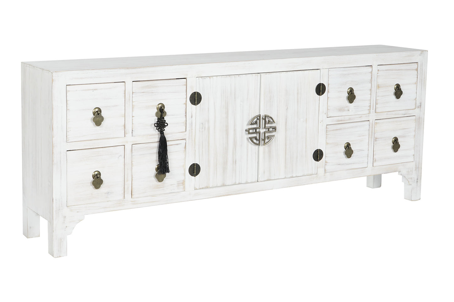 Mueble TV abeto mdf 130*24*51cm oriental azul