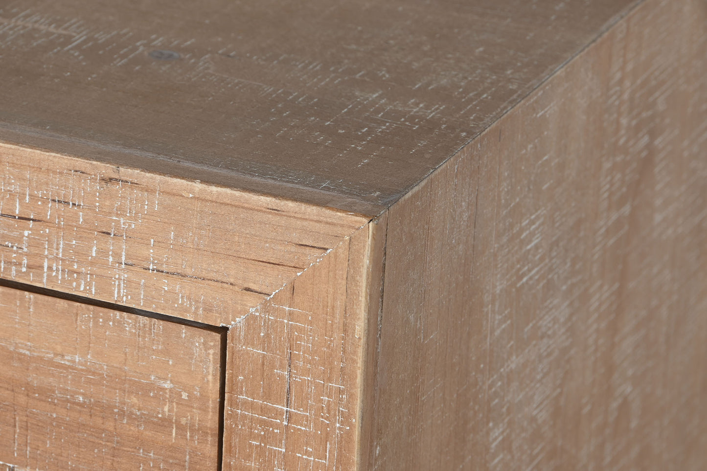 Cajonera abeto metal 110*40*92.5cm 16 caj natural