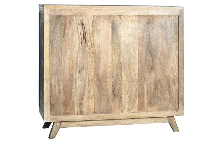 Cajonera mango y piel 115x36x102 vaca