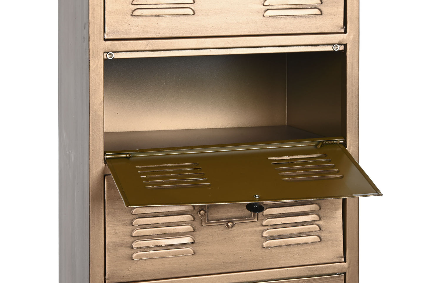 Cajonera metal 40*34*139cm taquilla dorado