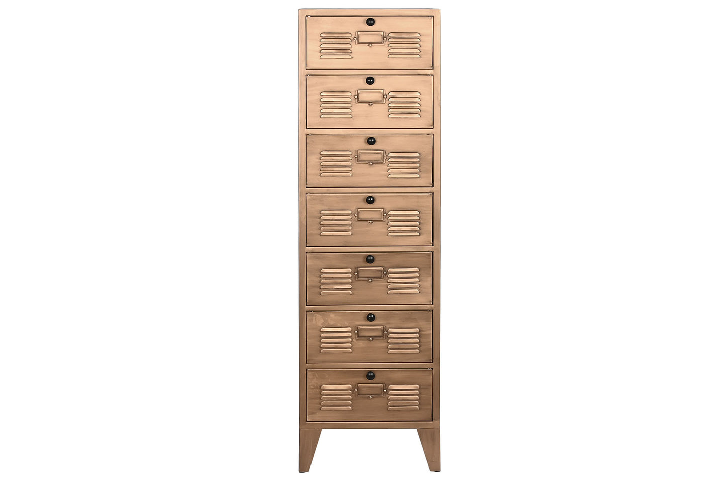 Cajonera metal 40*34*139cm taquilla dorado