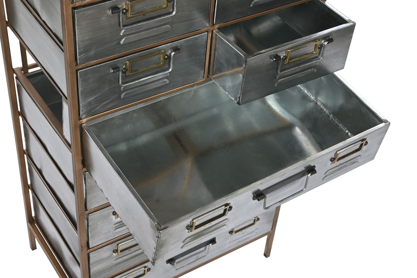 Cajonera metal abeto 53.5*33.5*120.5cm gris