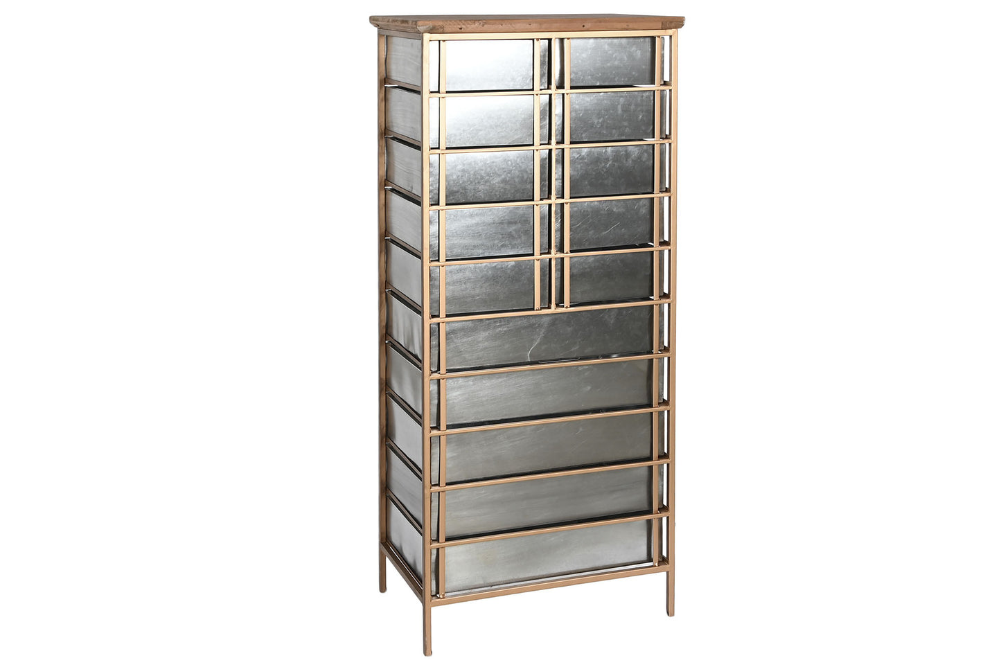 Cajonera metal abeto 53.5*33.5*120.5cm gris