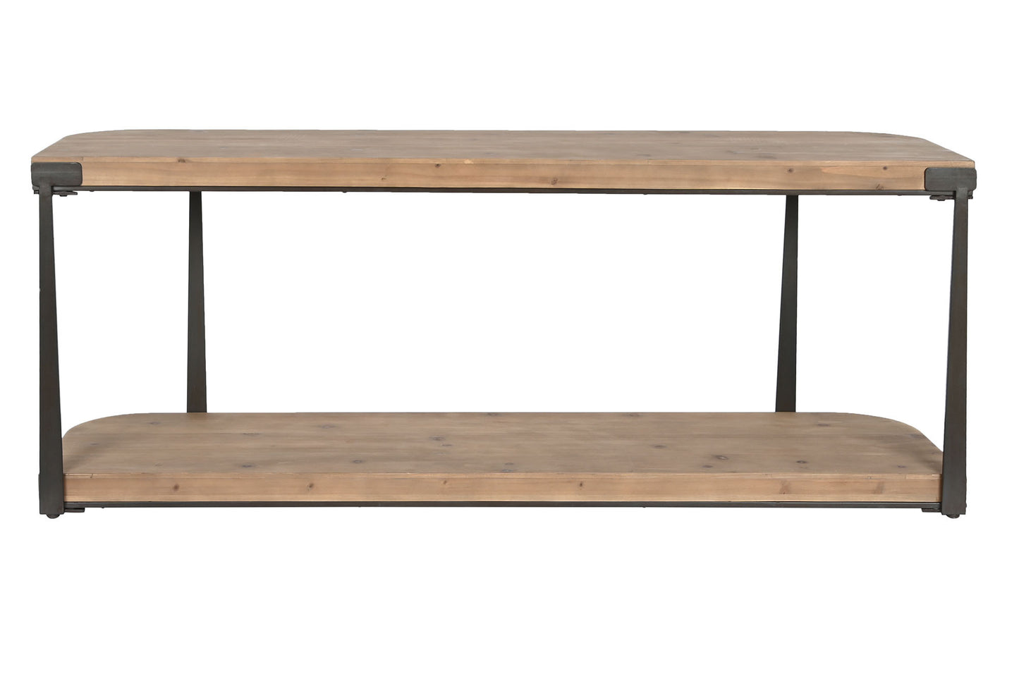 Mesa TV abeto hierro 150*40*60cm marron