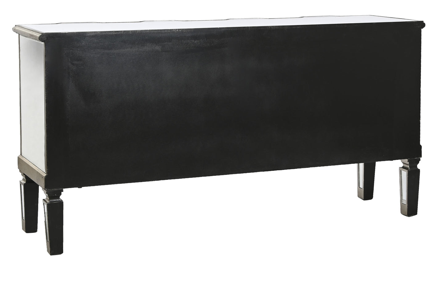 Buffet espejo mdf 146*36*73cm 6 cajones plataeado