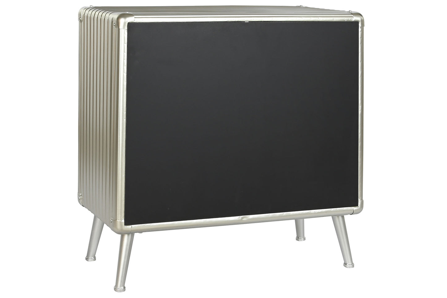 Aparador metal mdf 80*39*82cm plateado