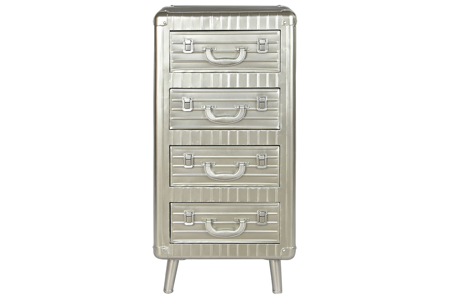 Chifonier metal mdf 46*39*96cm plateado
