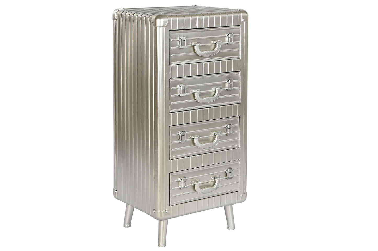 Chifonier metal mdf 46*39*96cm plateado