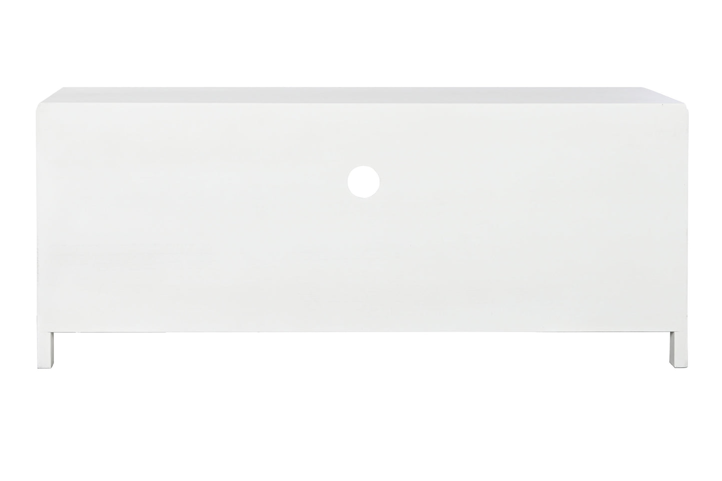 Mueble TV paulownia cristal 120*40*50cm blanco