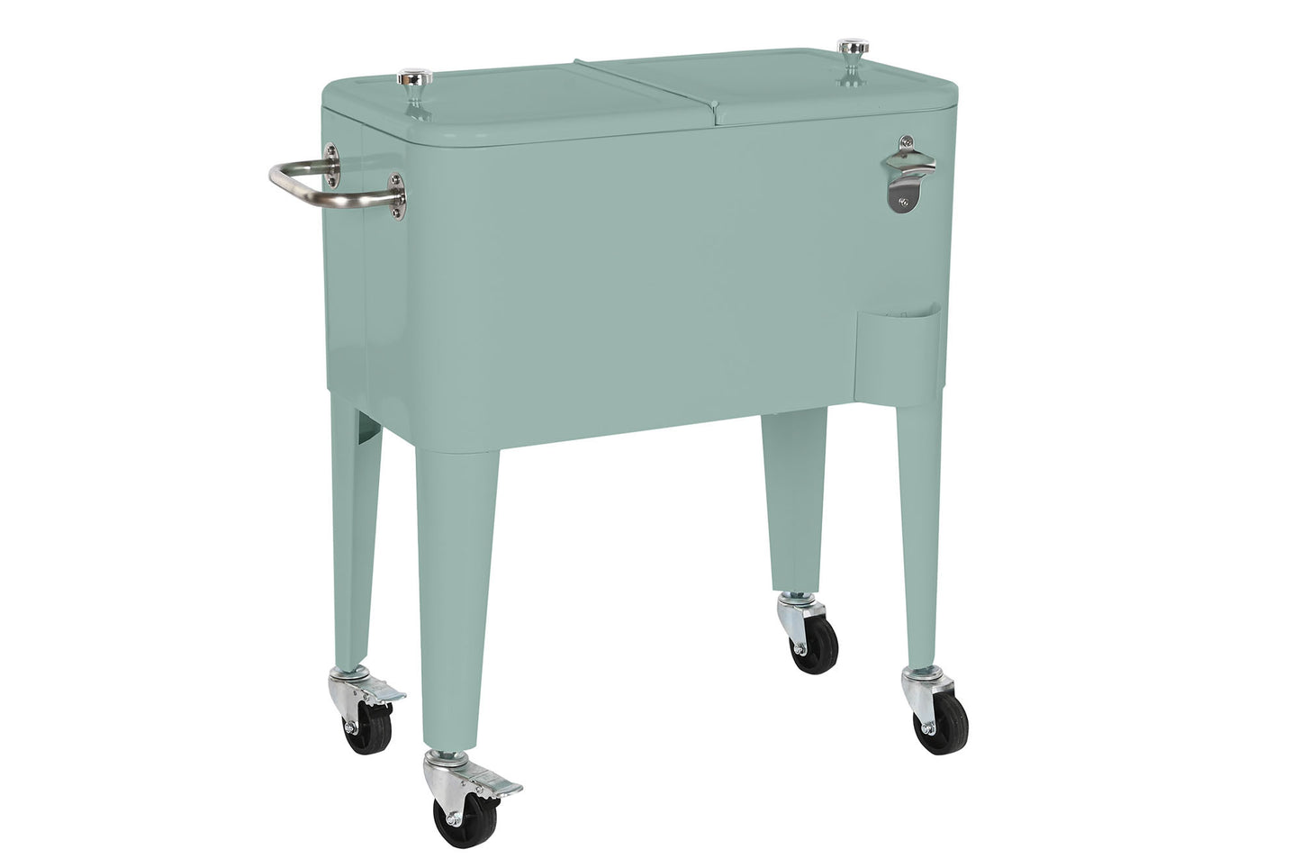 Nevera acero pp 74*43*80cm 56l verde musgo