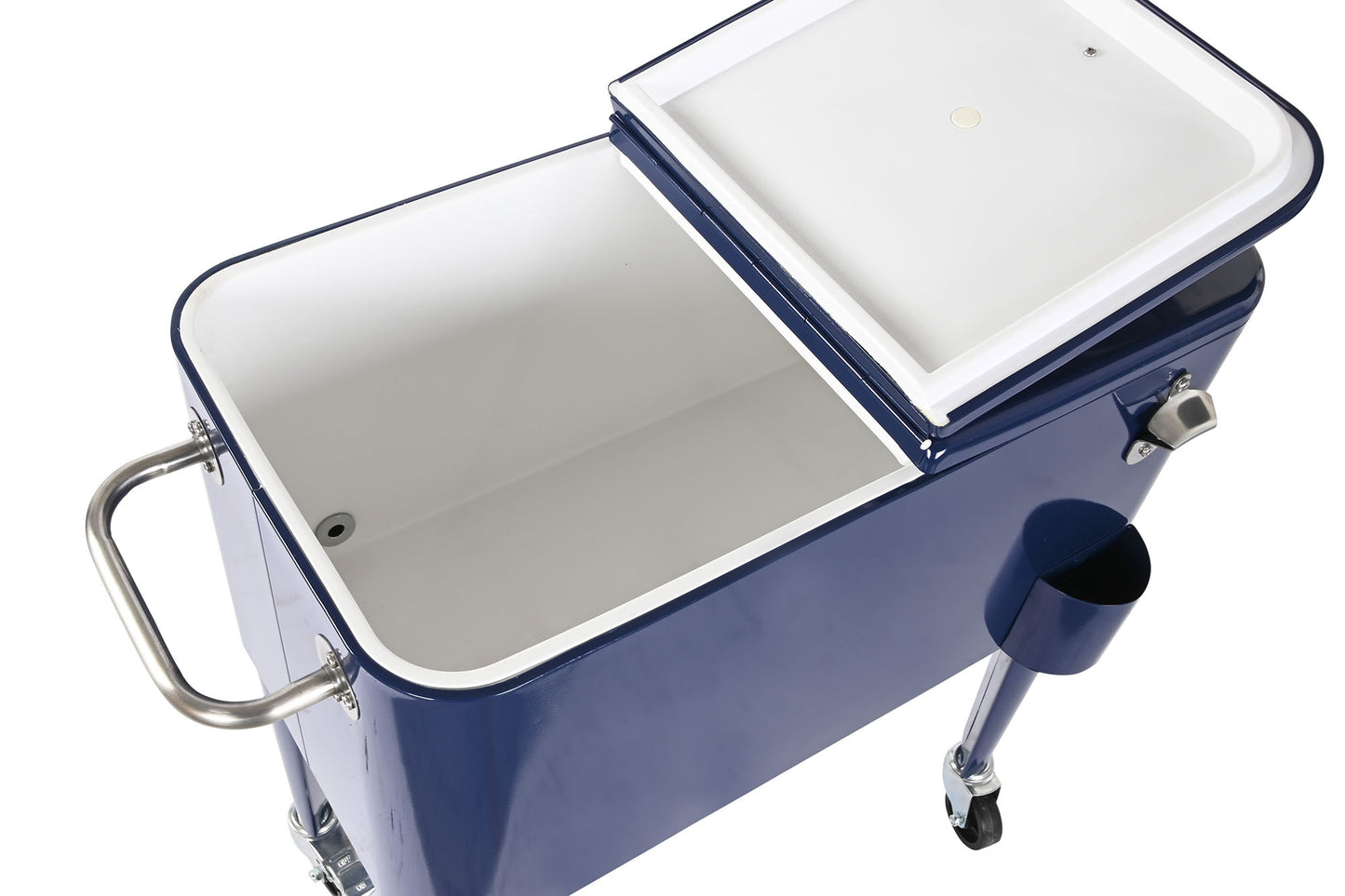 Nevera acero pp 74*43*80cm 56l azul marino