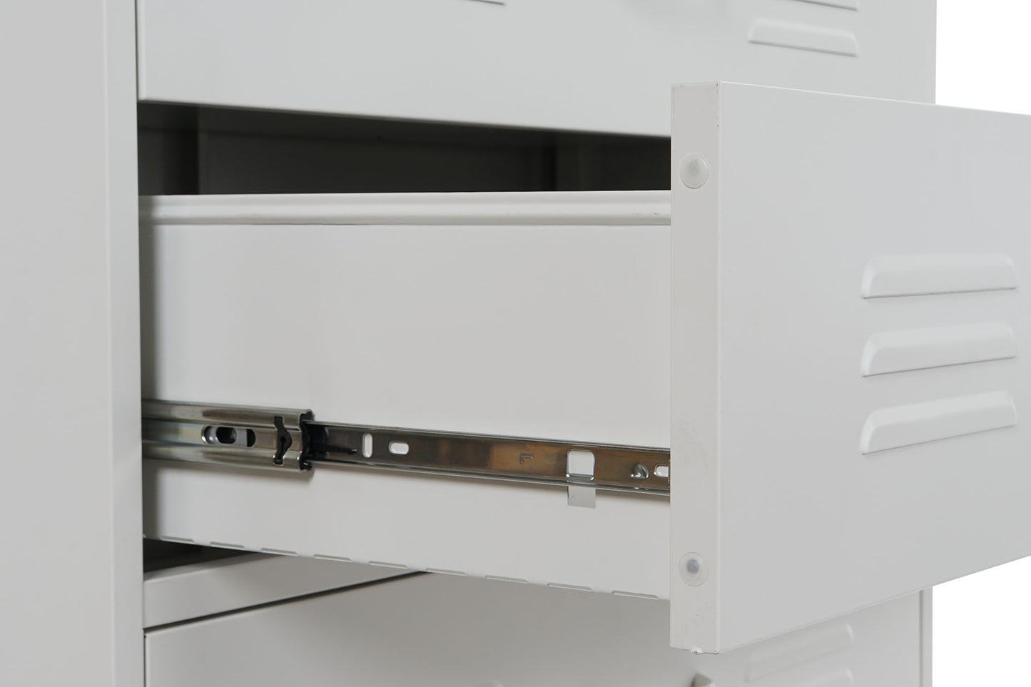 Cajonera metal 80*35*102cm 4 cajones taquilla blanco
