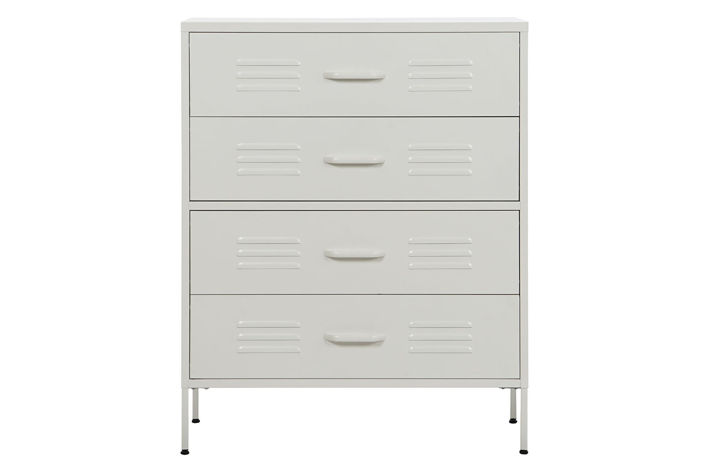 Cajonera metal 80*35*102cm 4 cajones taquilla negro