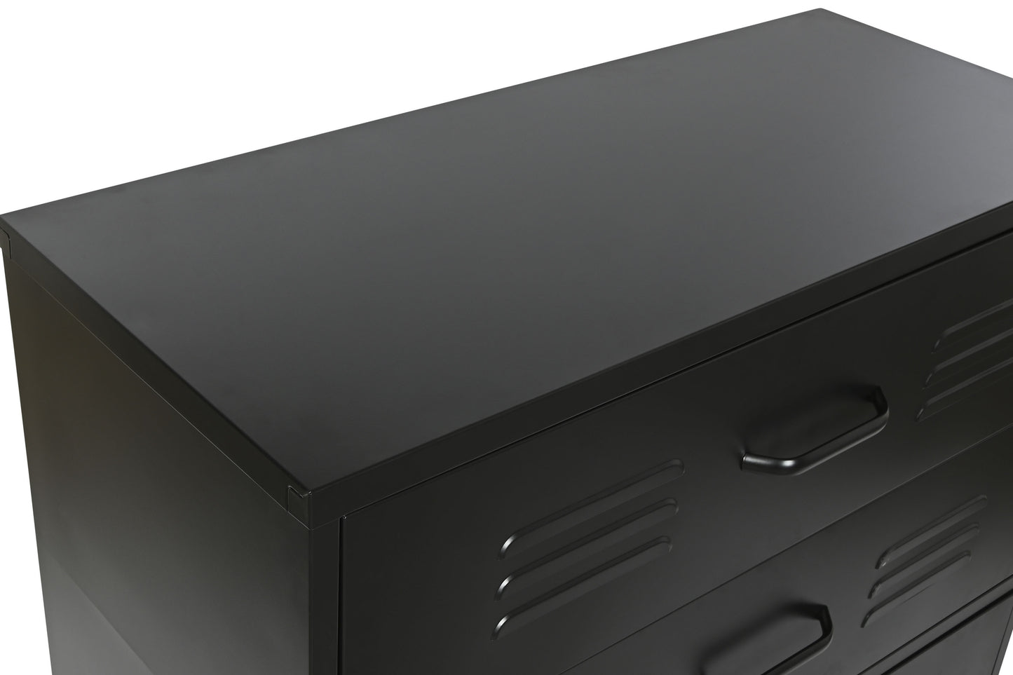 Cajonera metal 80*35*102cm 4 cajones taquilla negro