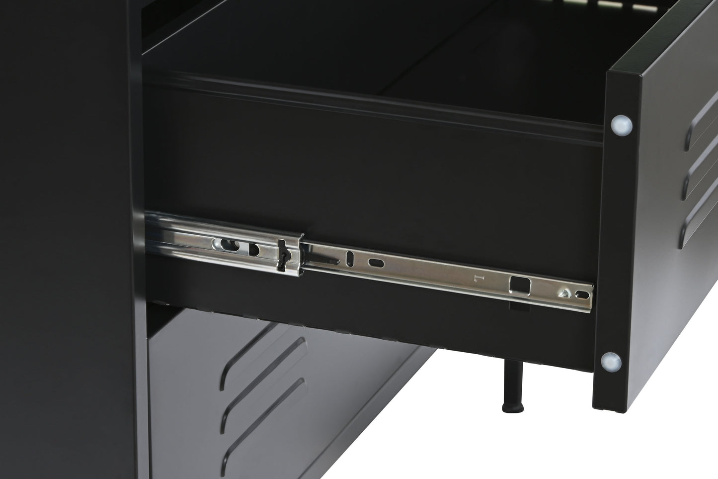 Cajonera metal 80*35*102cm 4 cajones taquilla negro