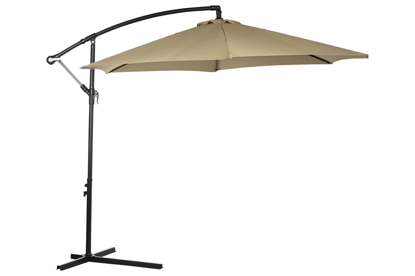Parasol poliester 300*300*250cm marron