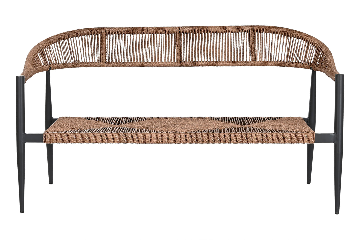 Sofa aluminio ratan 131*55*76xm 2 plazas