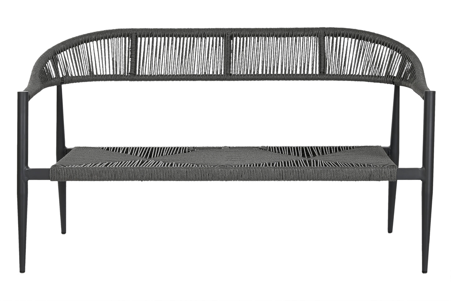 Sofa aluminio ratan 131*55*76xm 2 plazas
