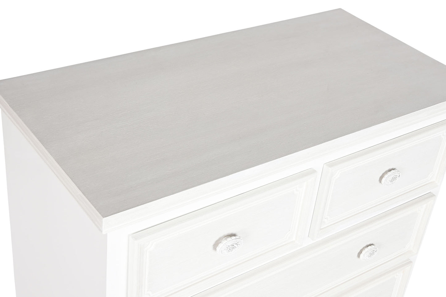 Comoda mdf madera 80*42*105cm blanco