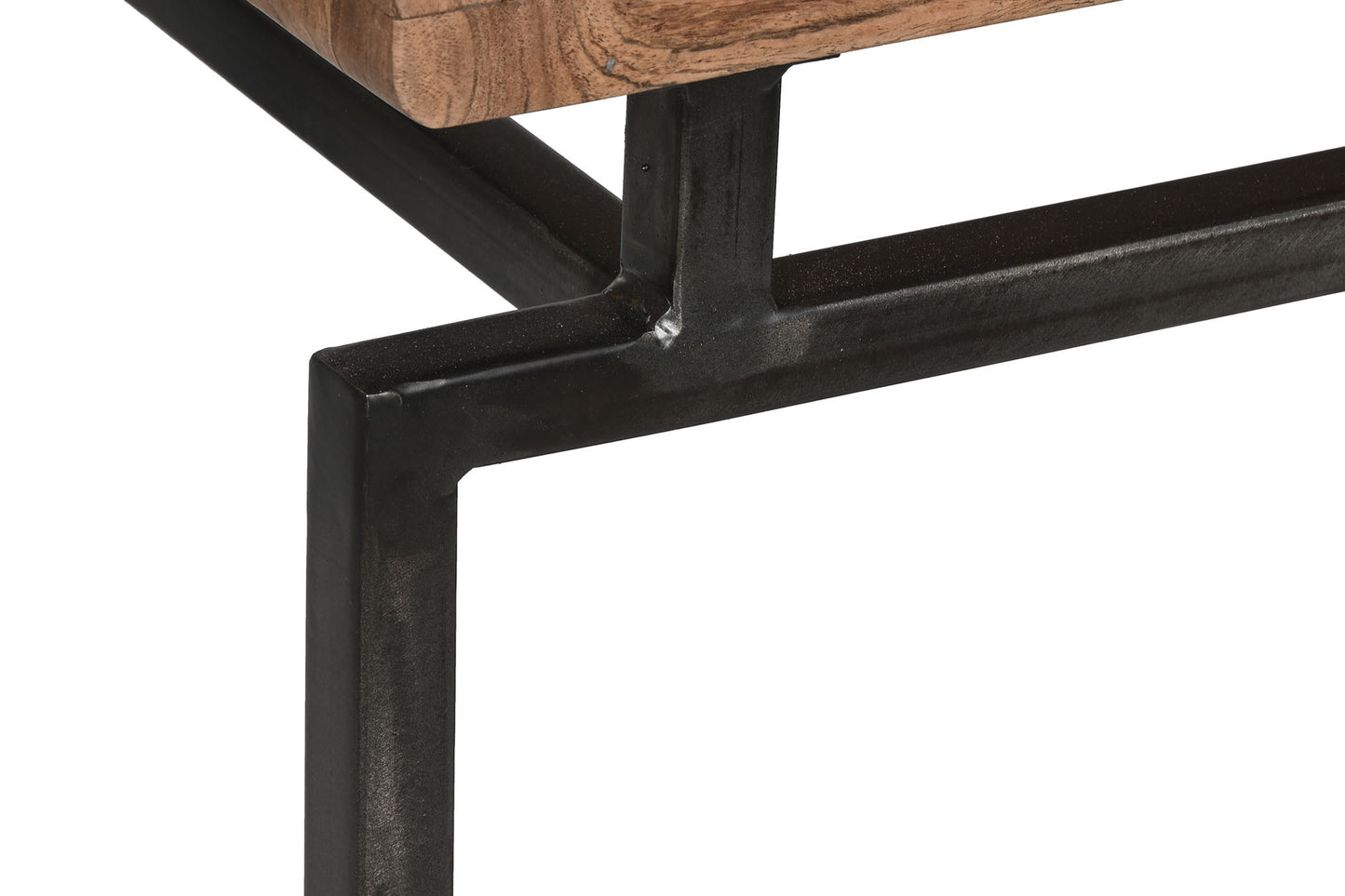 Consola acacia metal 110*35*80cm