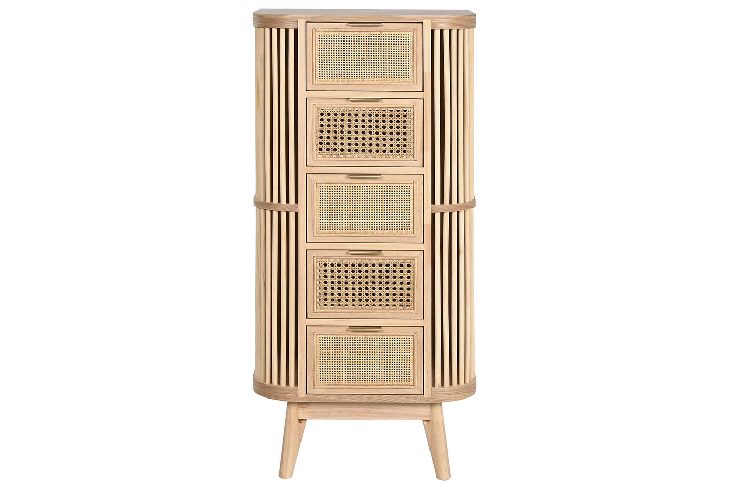 Cajonera abeto ratan 48*35*105cm natural