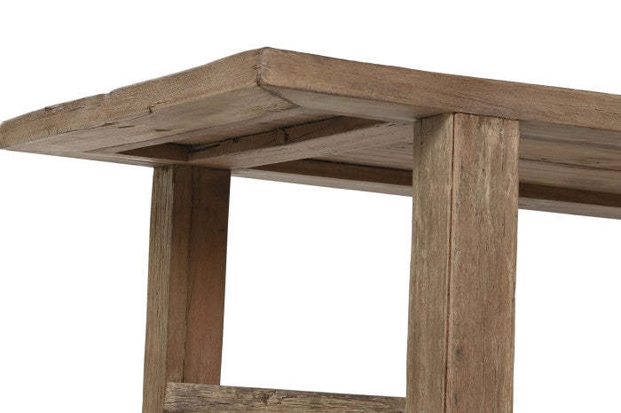 Mesa de Centro de Teca Reciclada 140x70x45 cm – Natural