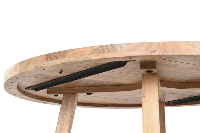 Mesa Redonda Comedor Acacia 115x115x76 – Natural