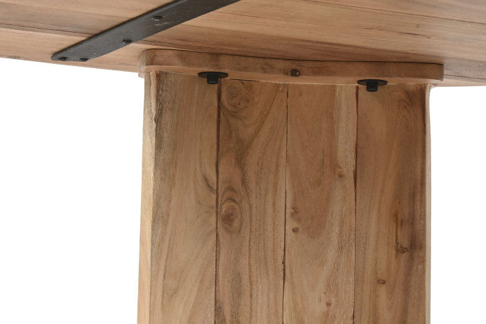 Mesa Comedor Acacia 200x100x75 – Ovalada Natural
