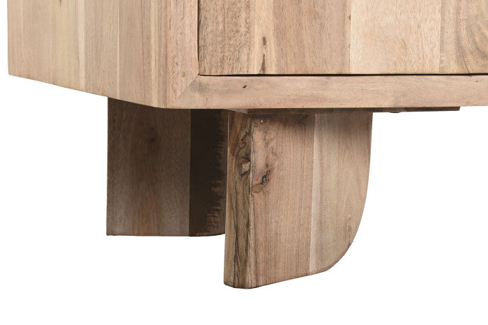 Mueble TV de Acacia 150 × 40,5 × 55 cm
