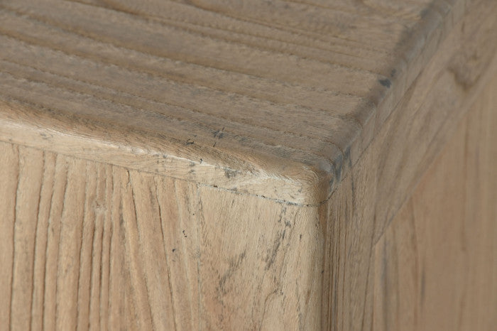 Aparador de olmo macizo 240x50x83 cm – 4 puertas