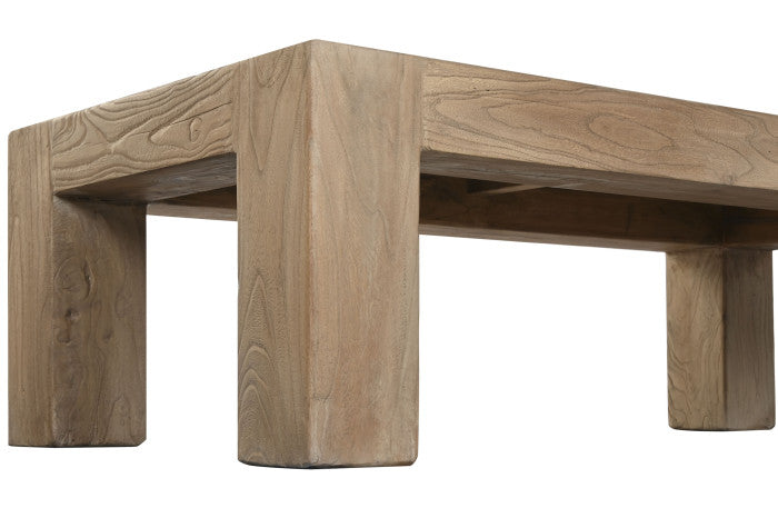 Mesa de Centro de Olmo Macizo 140x70x42 cm