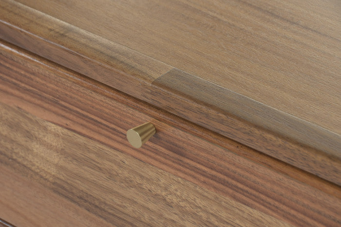 Mueble TV de Acacia y Metal 141 × 32 × 55 cm
