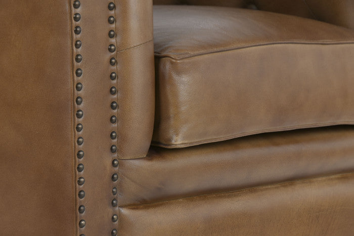 Sillón Piel Chester Cuero Envejecido 84x77x79 cm