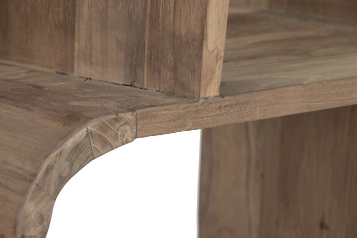 Estantería de Teca Reciclada – 140 x 30 x 220 cm – Natural