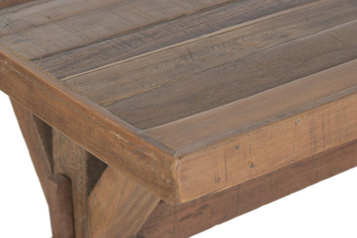 Mesa de Comedor de Madera Reciclada 180x90x76 cm – Natural