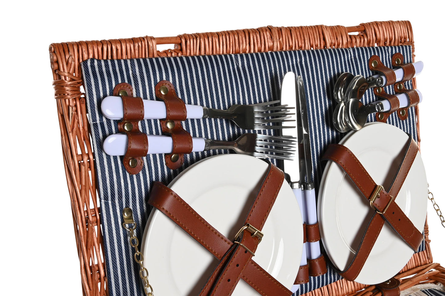 Cesta picnic set 16 mimbre 46*30*20cm