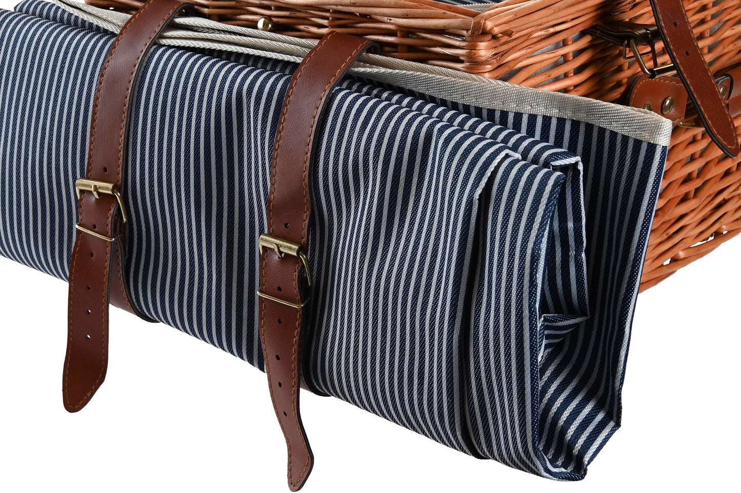 Cesta picnic set 16 mimbre 46*30*20cm