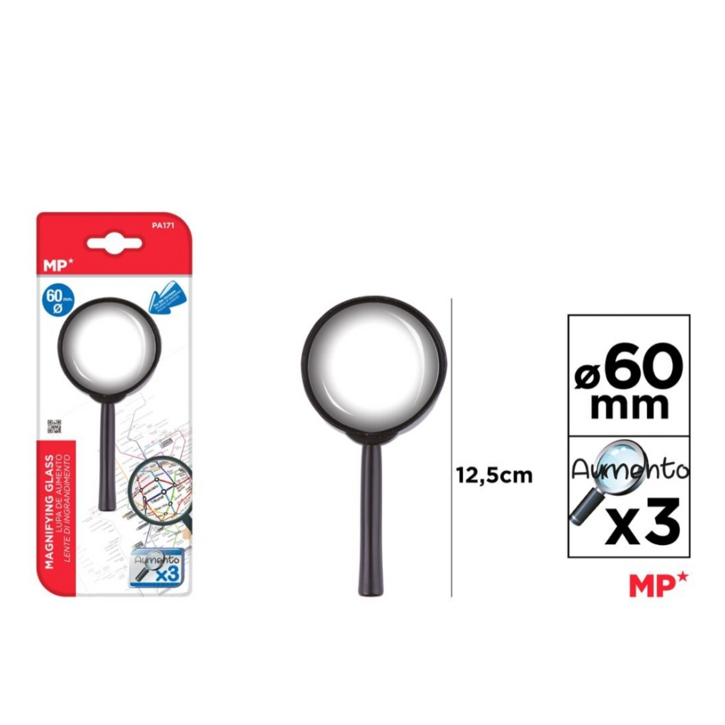 LUPA TABANO 60MM