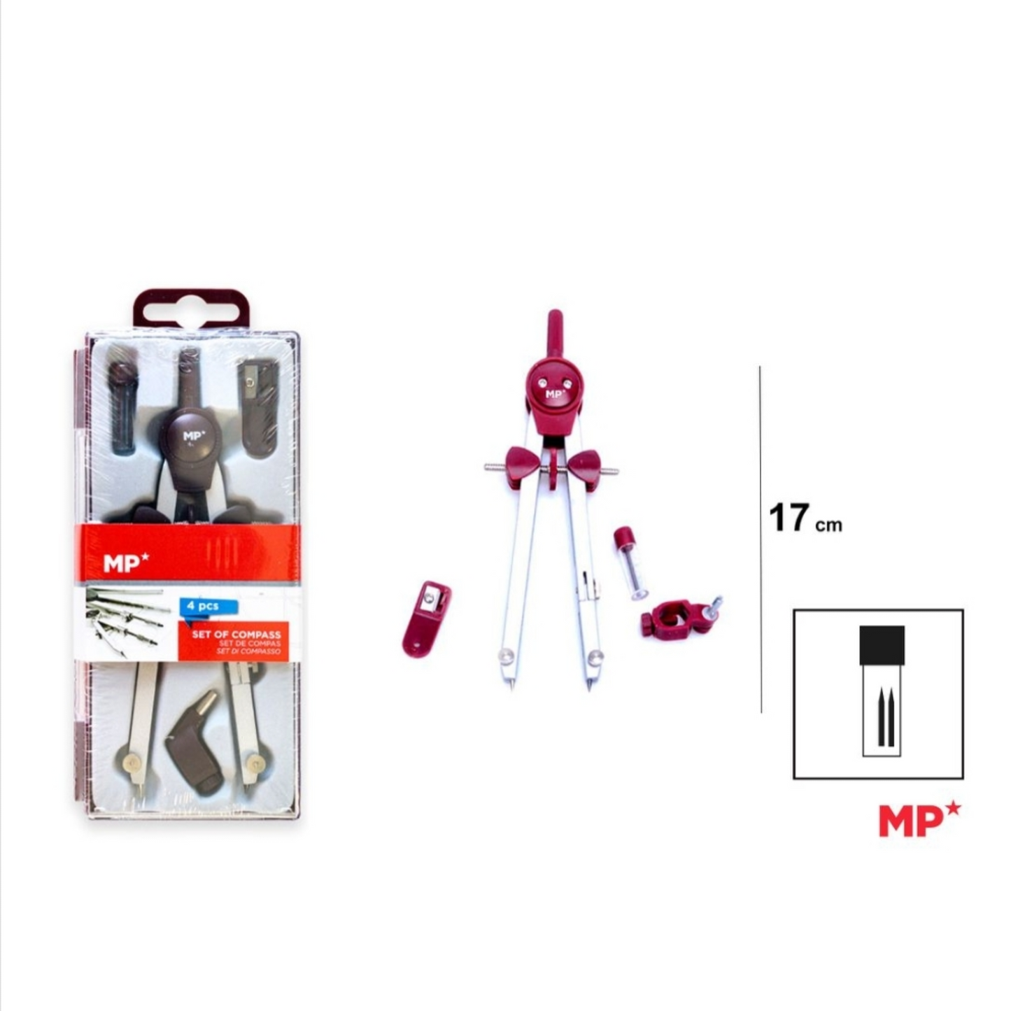 BUSSOLA 4 SET 17CM