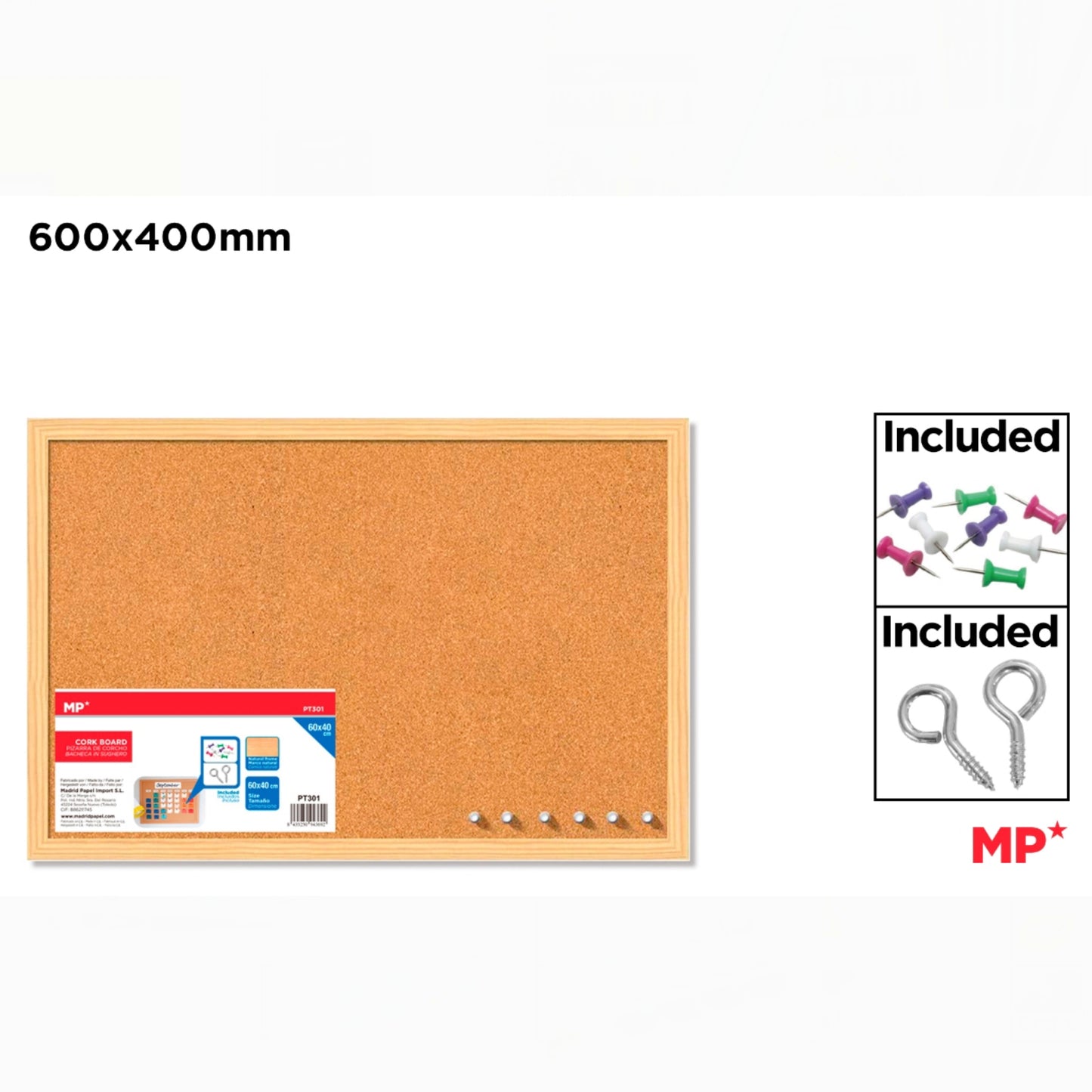 Pizarra de Corcho 60x40