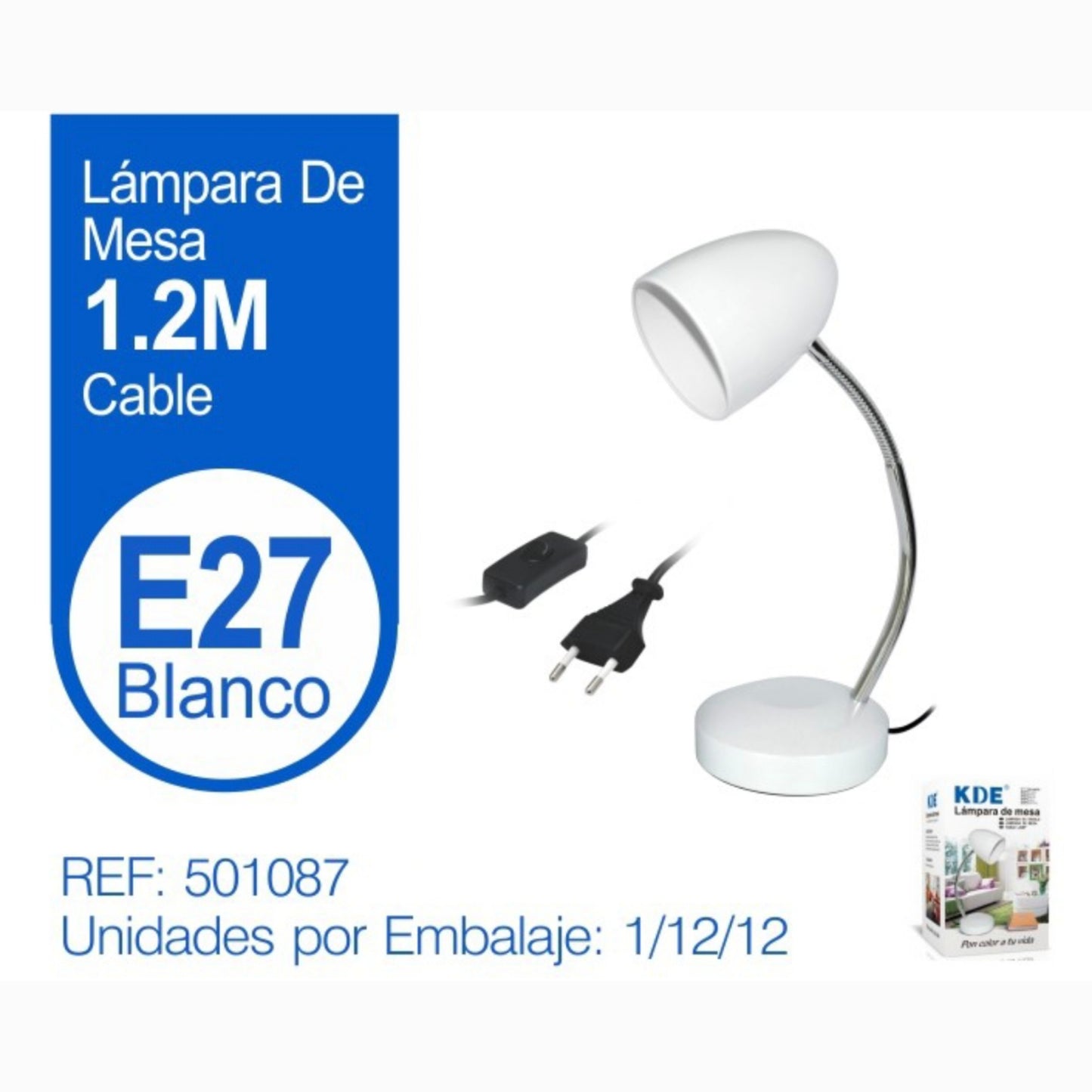 Lámpara flexo E27